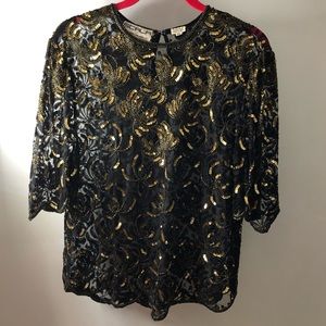Sequin Vintage Top